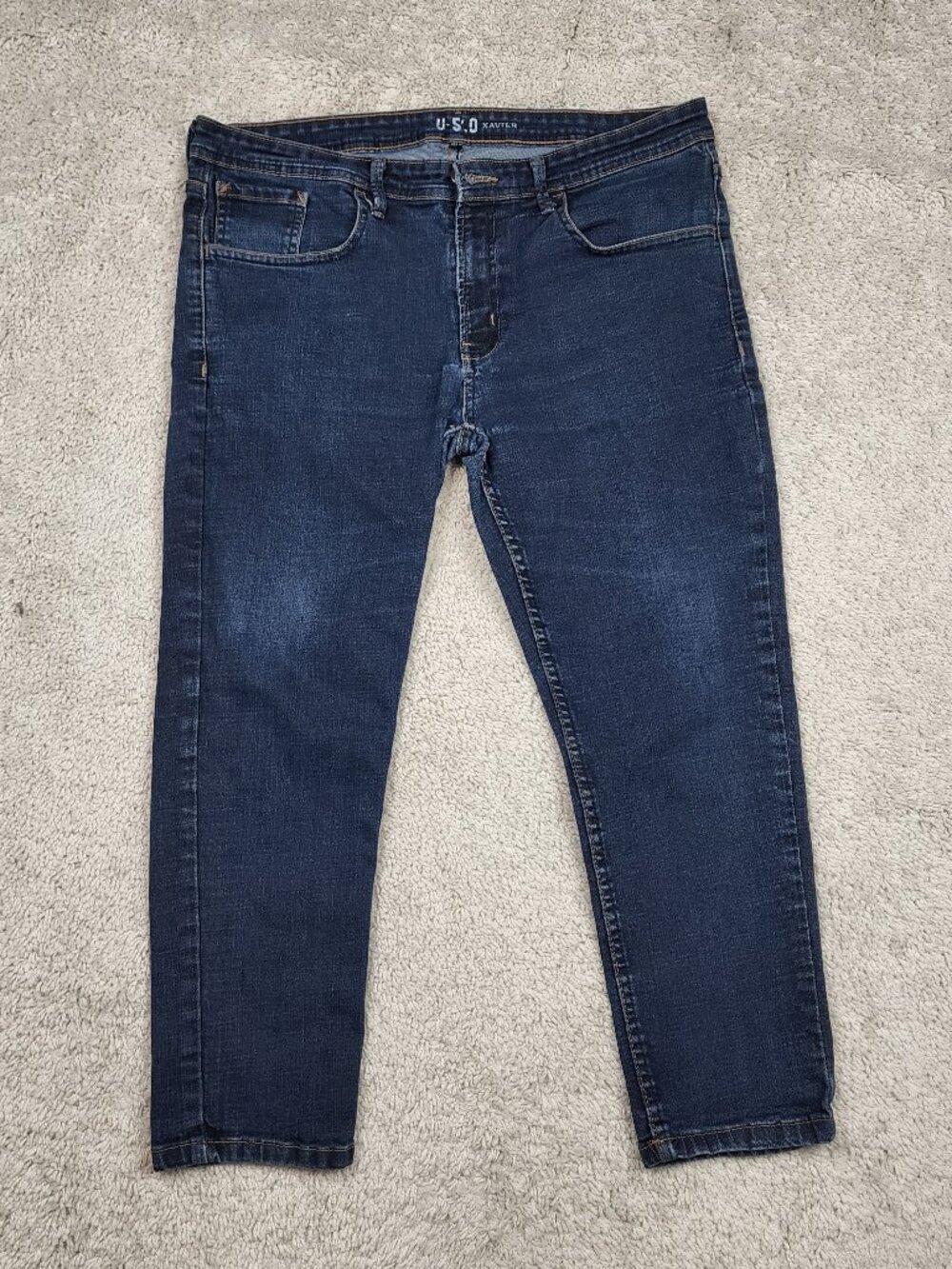 U 510 Under 510 Jeans Mens 34x25 Dark Blue Xavier Stretch Denim Performance USA
